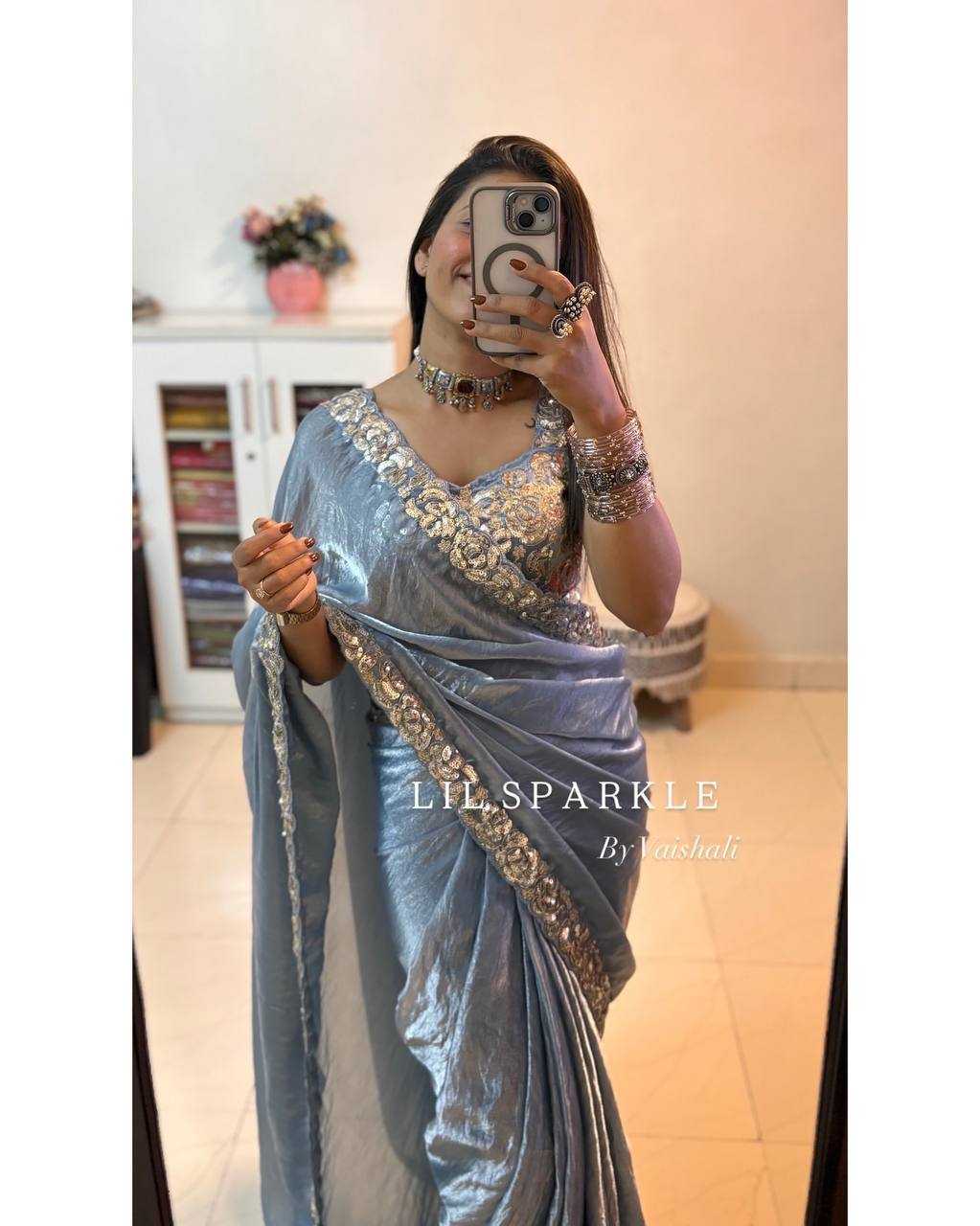 Ynf Space Silk KESH151 5484 Sarees Wholesale Designer Sarees Embroidered Sarees Silk Sarees Manufacturer