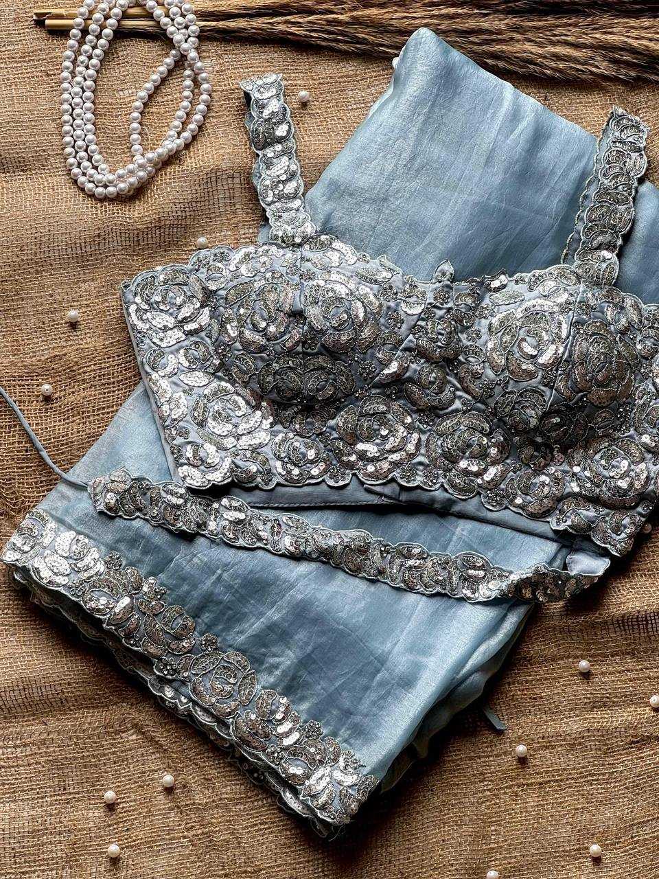 Ynf Space Silk KESH151 5484 Sarees Wholesale Designer Sarees Embroidered Sarees Silk Sarees Manufacturer