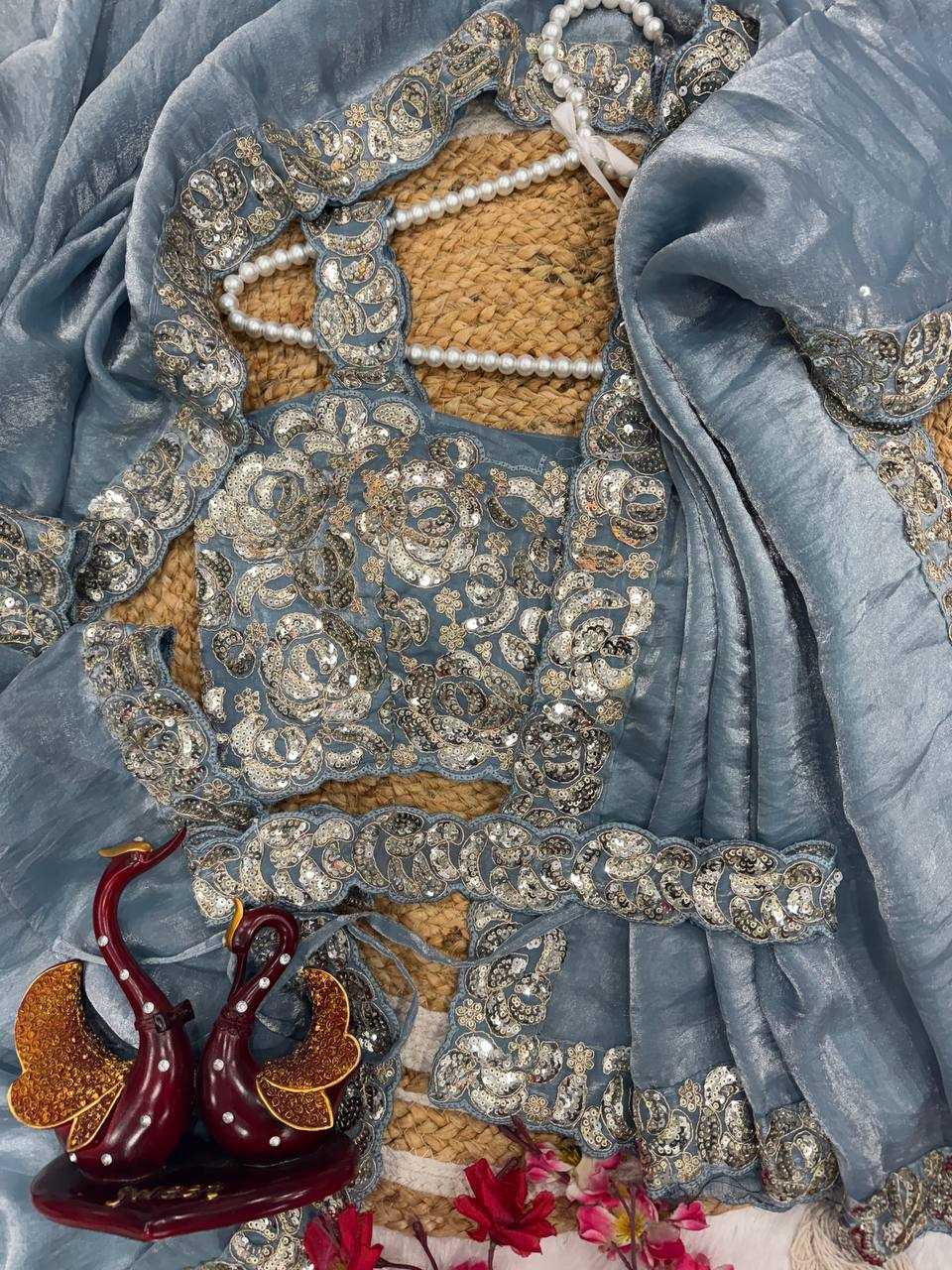 Ynf Space Silk KESH151 5484 Sarees Wholesale Designer Sarees Embroidered Sarees Silk Sarees Manufacturer