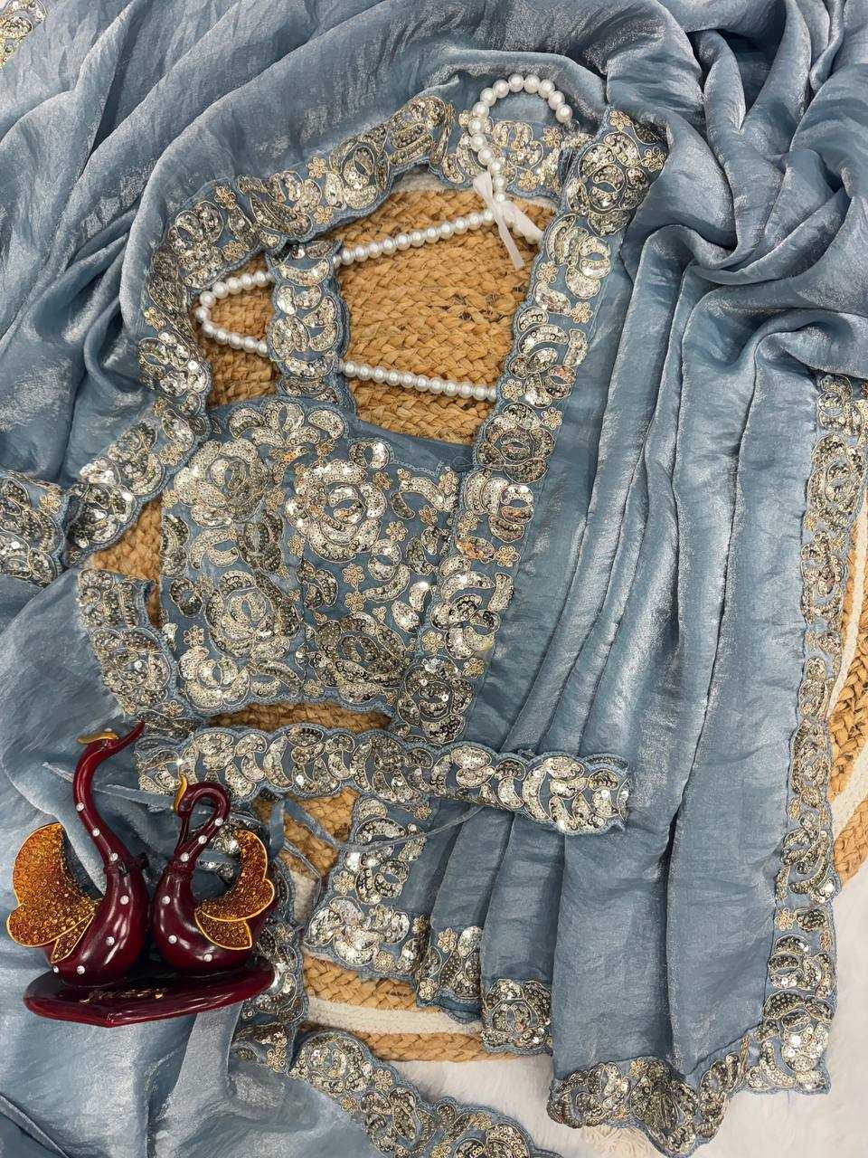 Ynf Space Silk KESH151 5484 Sarees Wholesale Designer Sarees Embroidered Sarees Silk Sarees Manufacturer