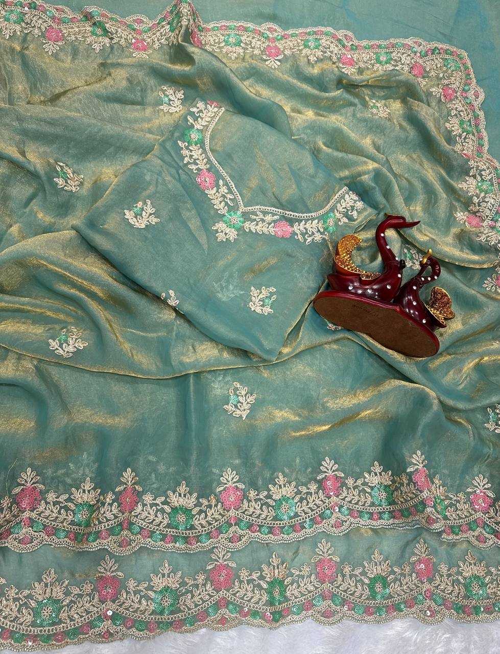 Ynf Space Silk KESH151 5487 Sarees Wholesale Party Wear Sarees Fancy Sarees Sequence Sarees Embroidered Sarees Manufacturer