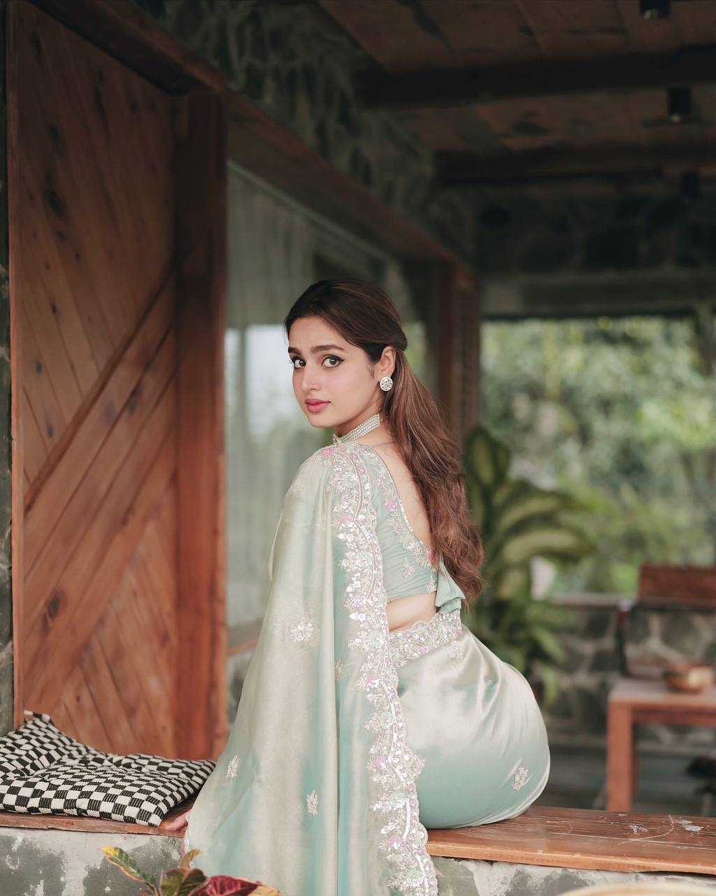 Ynf Space Silk KESH151 5487 Sarees Wholesale Party Wear Sarees Fancy Sarees Sequence Sarees Embroidered Sarees Manufacturer
