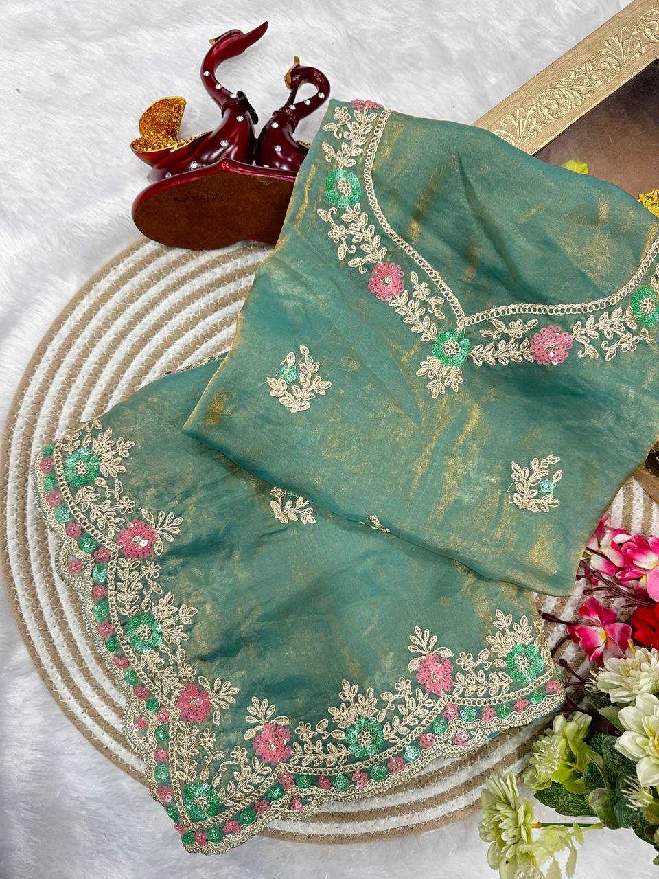 Ynf Space Silk KESH151 5487 Sarees Wholesale Party Wear Sarees Fancy Sarees Sequence Sarees Embroidered Sarees Manufacturer