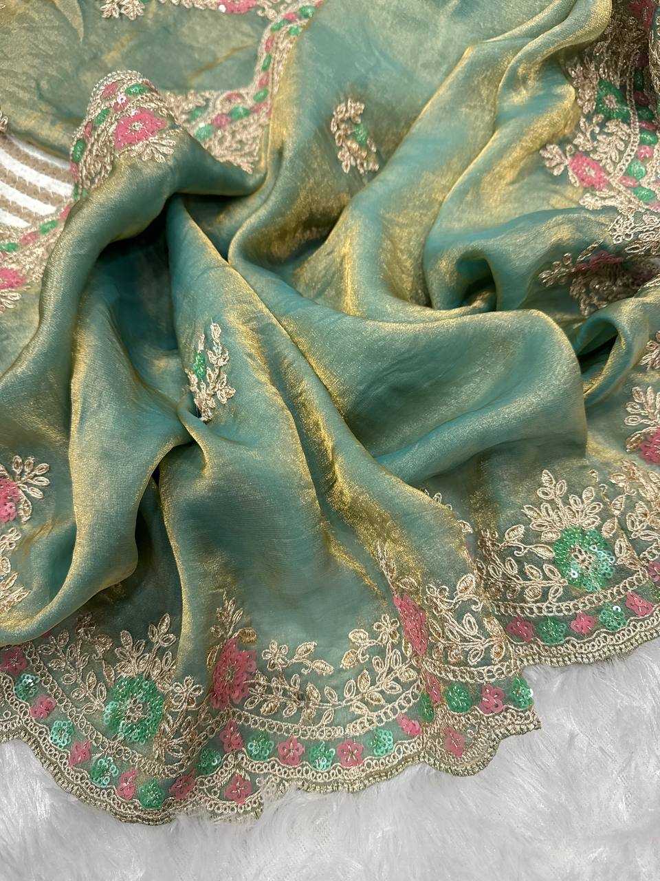 Ynf Space Silk KESH151 5487 Sarees Wholesale Party Wear Sarees Fancy Sarees Sequence Sarees Embroidered Sarees Manufacturer