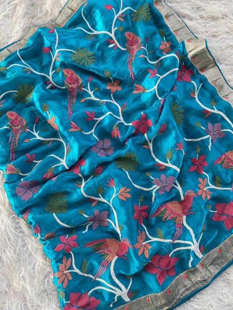 Ynf Space Silk KESH249 KINGFISHER Silk Sarees Wholesale Soft Silk Sarees Designer Silk Sarees Embroidered Silk Sarees Manufacturer