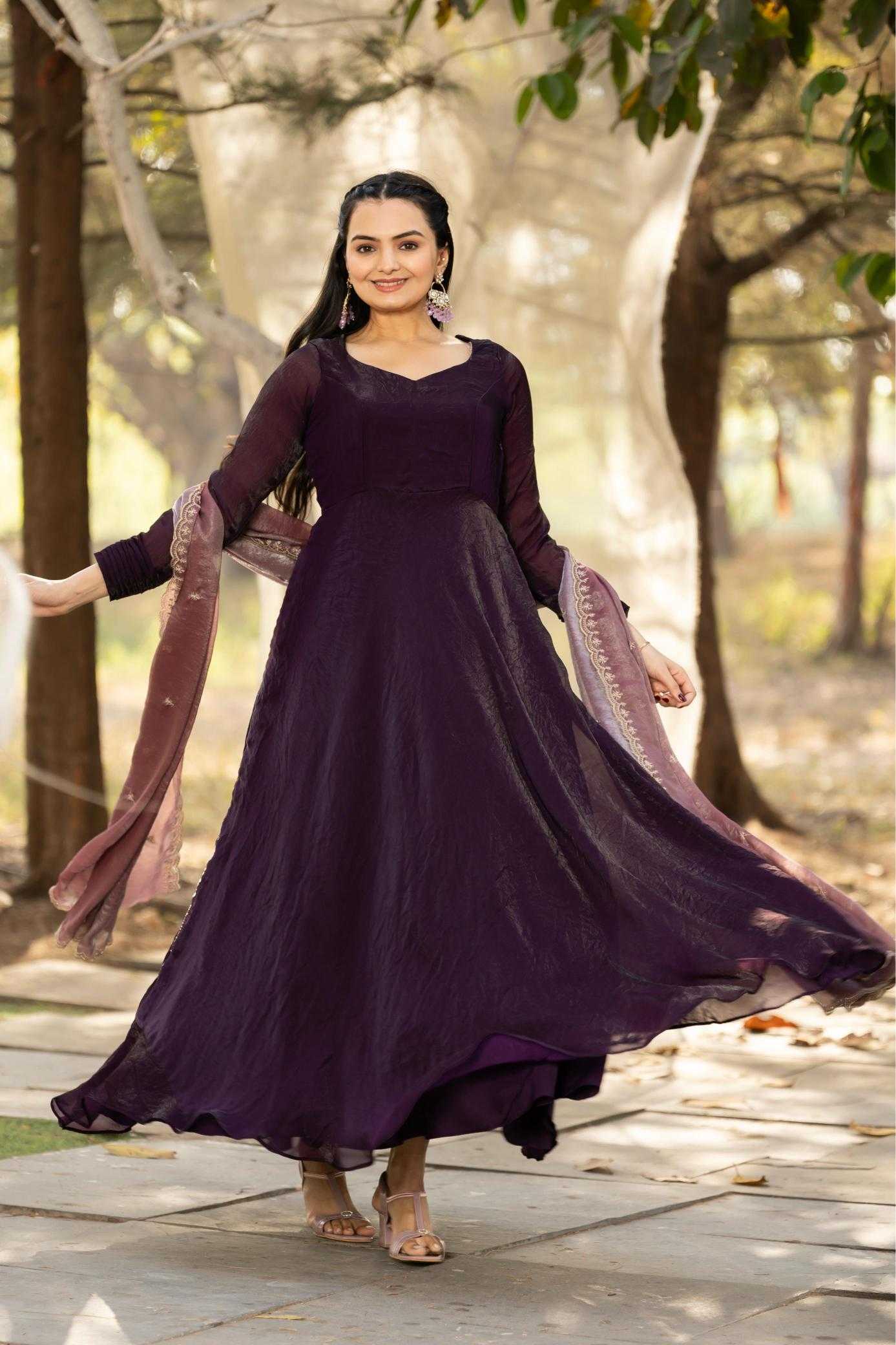 Ynf Space Silk KESH249 W2078-79 Gowns Plus Size Collections Wholesale Party Gowns Designer Gowns Silk Gowns Manufacturer