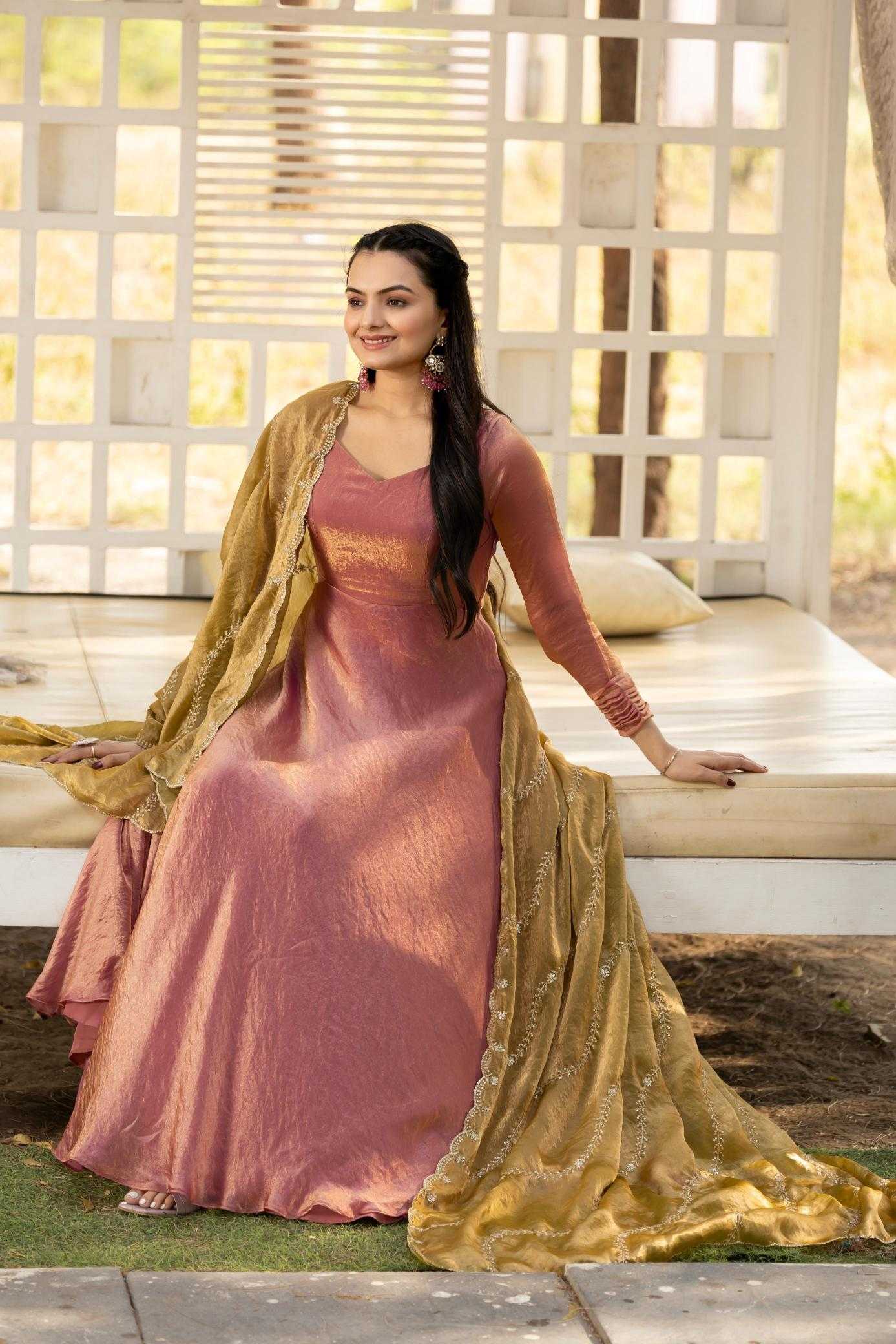 Ynf Space Silk KESH249 W2078-79 Gowns Plus Size Collections Wholesale Party Gowns Designer Gowns Silk Gowns Manufacturer