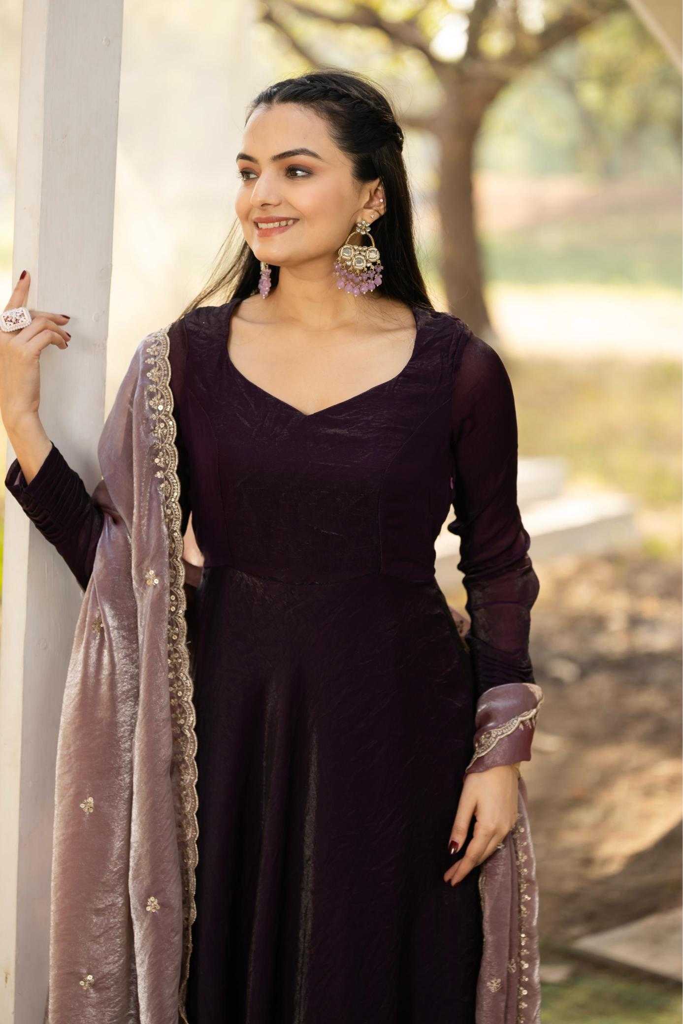 Ynf Space Silk KESH249 W2078-79 Gowns Plus Size Collections Wholesale Party Gowns Designer Gowns Silk Gowns Manufacturer