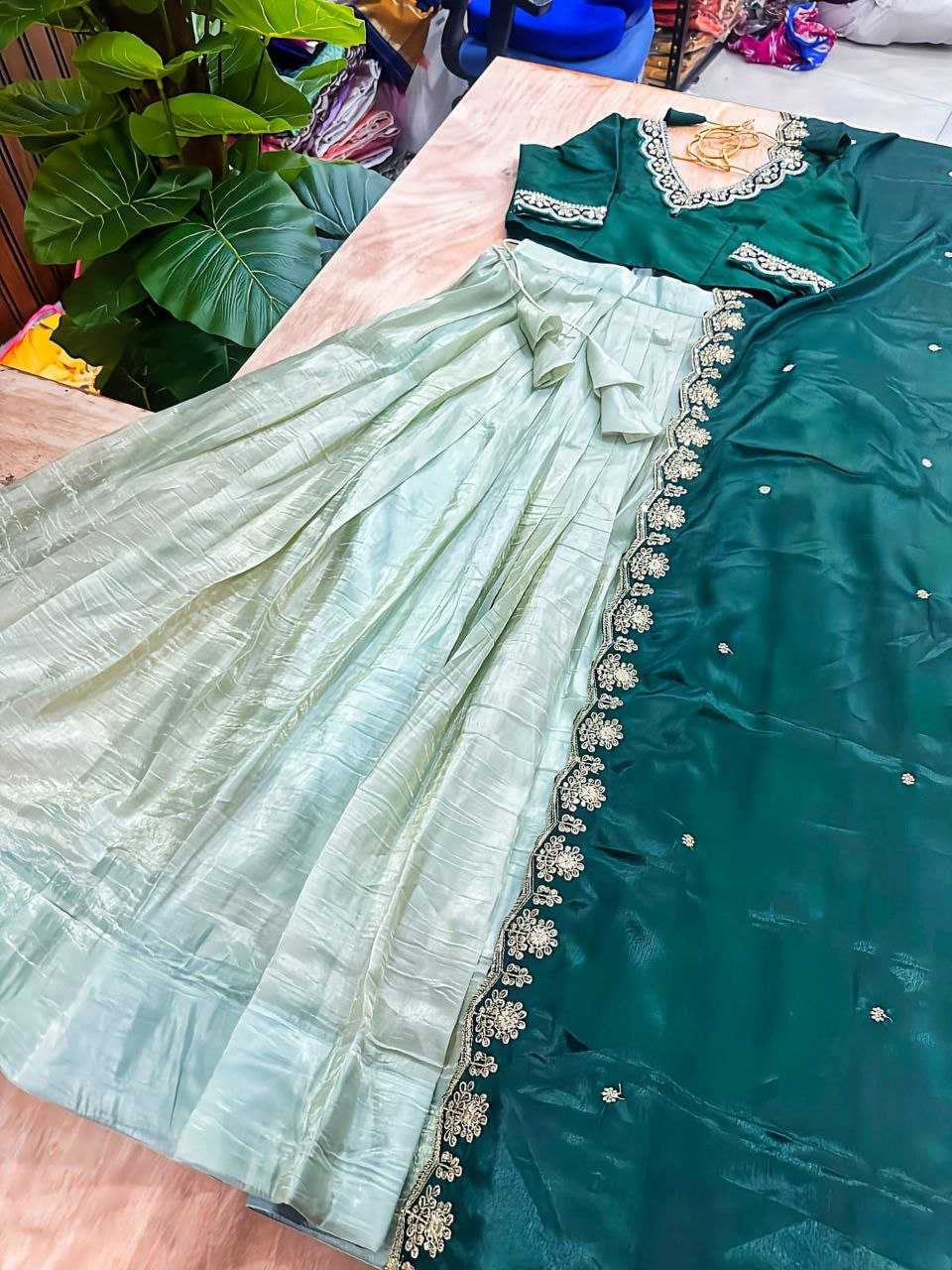 Ynf Space Silk RIN161 MOTHER Lehengas Western Wears Festive Collections Wholesale Silk Lehenga Indo-Western Lehenga Lehenga With Blouse Manufacturer