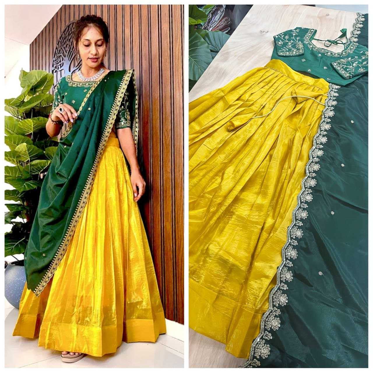 Ynf Space Silk RIN161 MOTHER Lehengas Western Wears Festive Collections Wholesale Silk Lehenga Indo-Western Lehenga Lehenga With Blouse Manufacturer