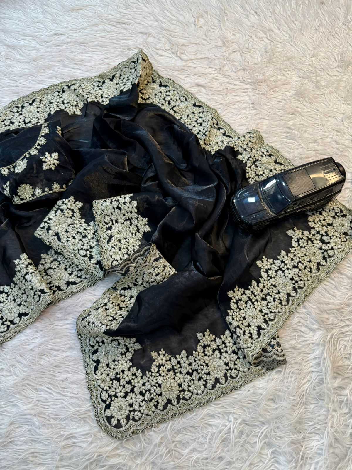 Ynf Space Silk RIN178 black addition Silk Sarees Wholesale Designer Silk Sarees Silk Sarees For Weddings Embroidered Silk Sarees Manufacturer