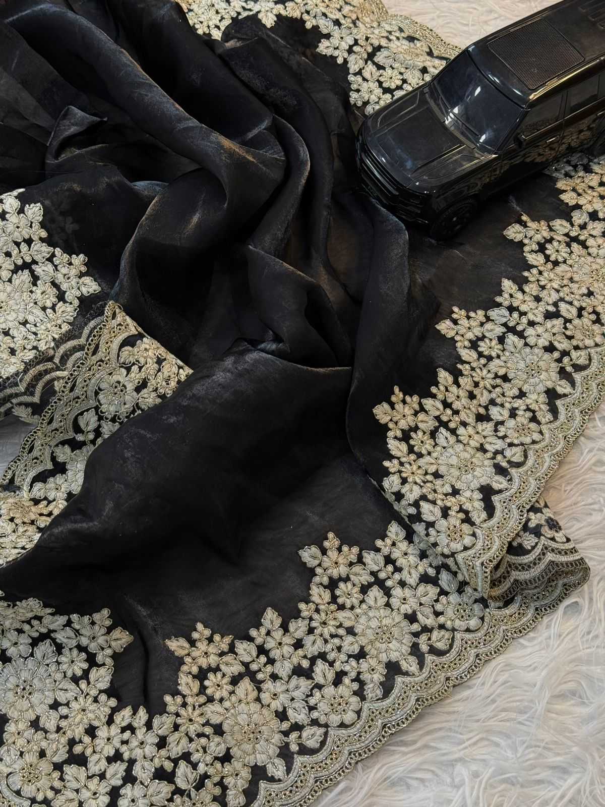 Ynf Space Silk RIN178 black addition Silk Sarees Wholesale Designer Silk Sarees Silk Sarees For Weddings Embroidered Silk Sarees Manufacturer