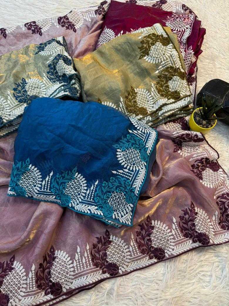 Ynf Space Silk RIN178 diva Silk Sarees Wholesale Designer Silk Sarees Silk Sarees For Weddings Embroidered Silk Sarees Manufacturer