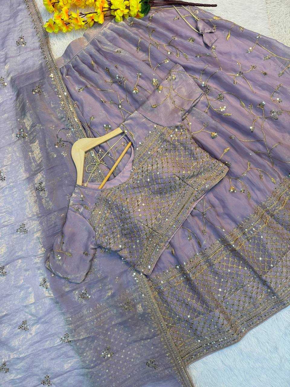 Ynf Space Silk RIN189 1196 Lehengas Wholesale Embroidered Lehenga Zari Work Lehenga Lehenga With Blouse Manufacturer