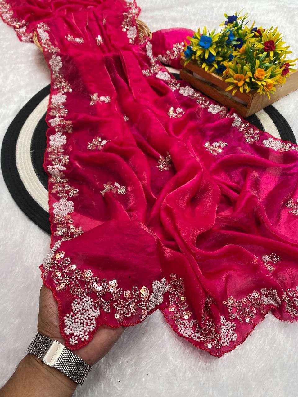 Ynf Space Silk RIN216 MAHI Sarees Wedding Collections Festive Collections Wholesale Sequence Sarees Silk Sarees Sarees With Blouse Manufacturer