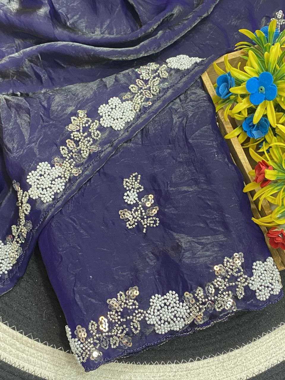 Ynf Space Silk RIN216 MAHI Sarees Wedding Collections Festive Collections Wholesale Sequence Sarees Silk Sarees Sarees With Blouse Manufacturer