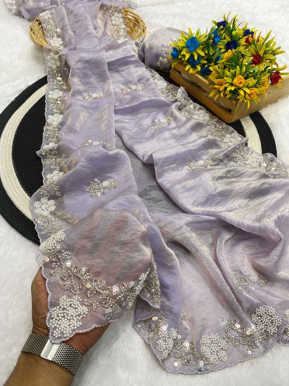 Ynf Space Silk RIN216 MAHI Sarees Wedding Collections Festive Collections Wholesale Sequence Sarees Silk Sarees Sarees With Blouse Manufacturer
