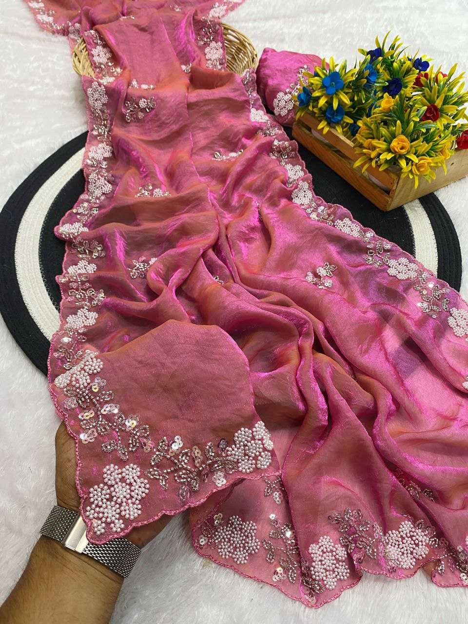 Ynf Space Silk RIN216 MAHI Sarees Wedding Collections Festive Collections Wholesale Sequence Sarees Silk Sarees Sarees With Blouse Manufacturer