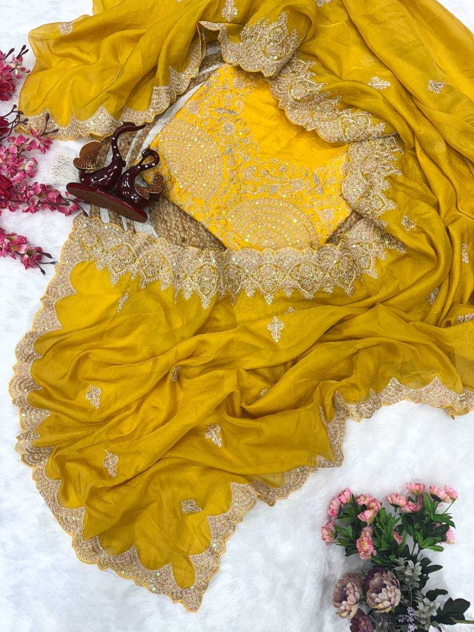 Ynf Tabby Silk KESH151 5470 Sarees Wedding Collections Festive Collections Wholesale Sequence Sarees Embroidered Sarees Silk Sarees Manufacturer