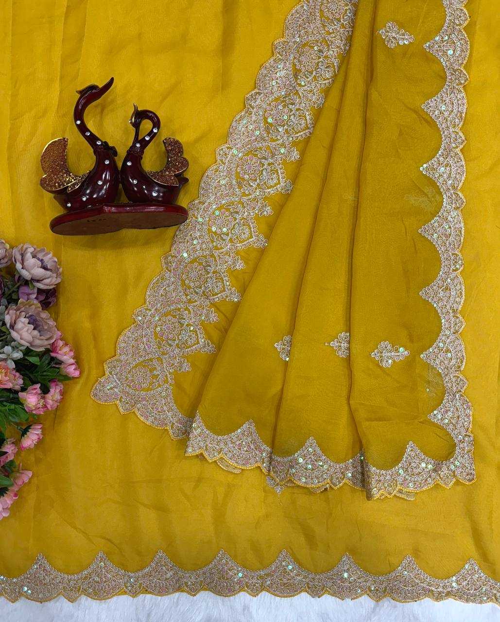 Ynf Tabby Silk KESH151 5470 Sarees Wedding Collections Festive Collections Wholesale Sequence Sarees Embroidered Sarees Silk Sarees Manufacturer