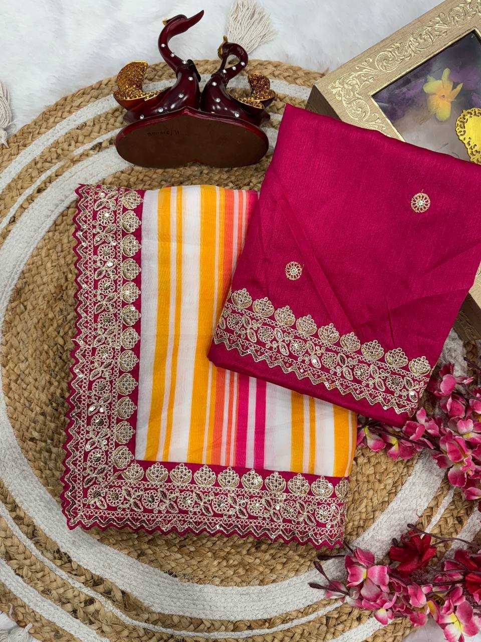 Ynf Tabby Silk KESH151 5483 Sarees Wholesale Designer Sarees Fancy Sarees Embroidered Sarees Manufacturer