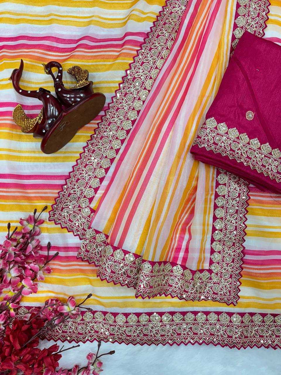 Ynf Tabby Silk KESH151 5483 Sarees Wholesale Designer Sarees Fancy Sarees Embroidered Sarees Manufacturer