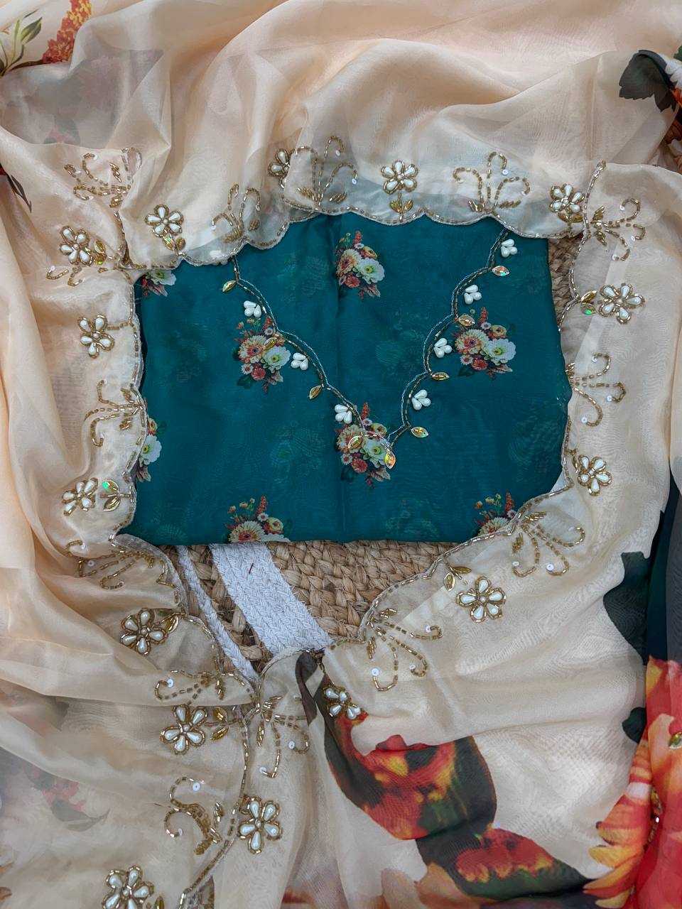 Ynf Tabby Silk KESH151 5485 Sarees Wholesale Party Wear Sarees Fancy Sarees Hand Work Sarees Cutwork Saree Manufacturer