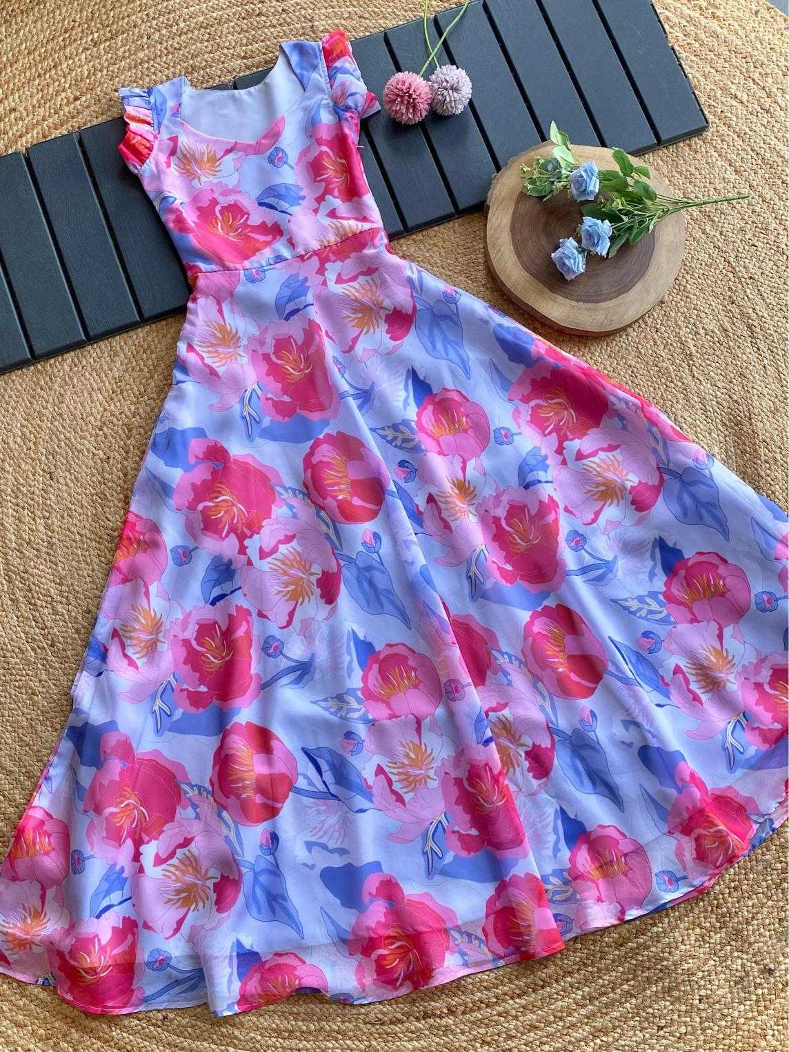 Ynf Tabby Silk KESH249 charming Kids Wear Wholesale Kids Gown Kids Ethnic Gowns Manufacturer