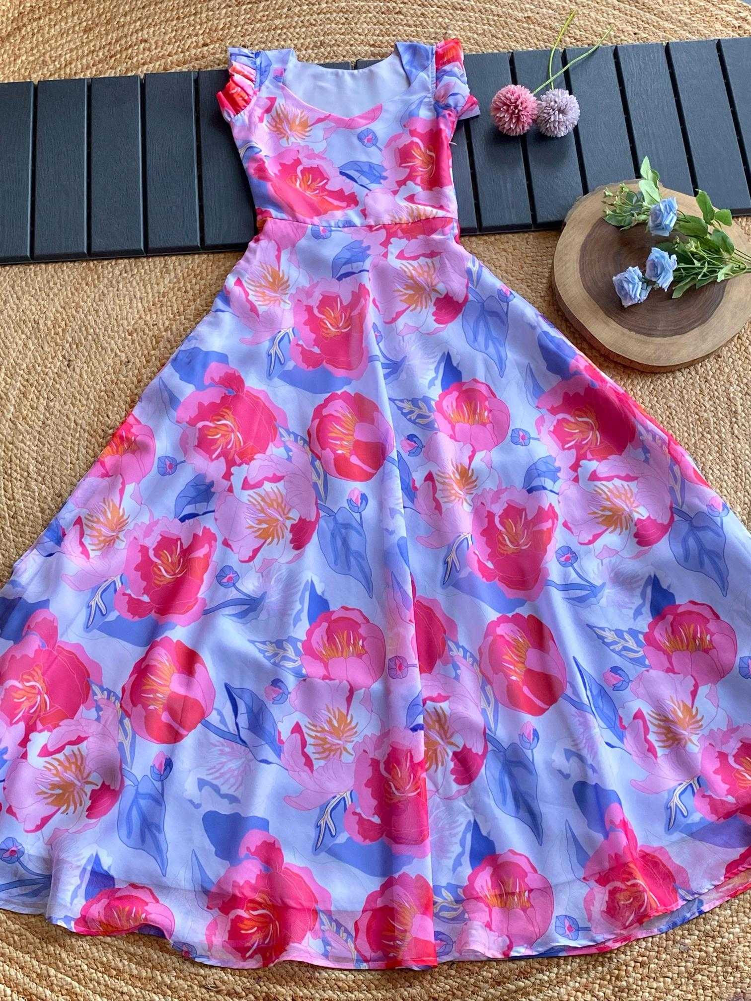 Ynf Tabby Silk KESH249 charming Kids Wear Wholesale Kids Gown Kids Ethnic Gowns Manufacturer