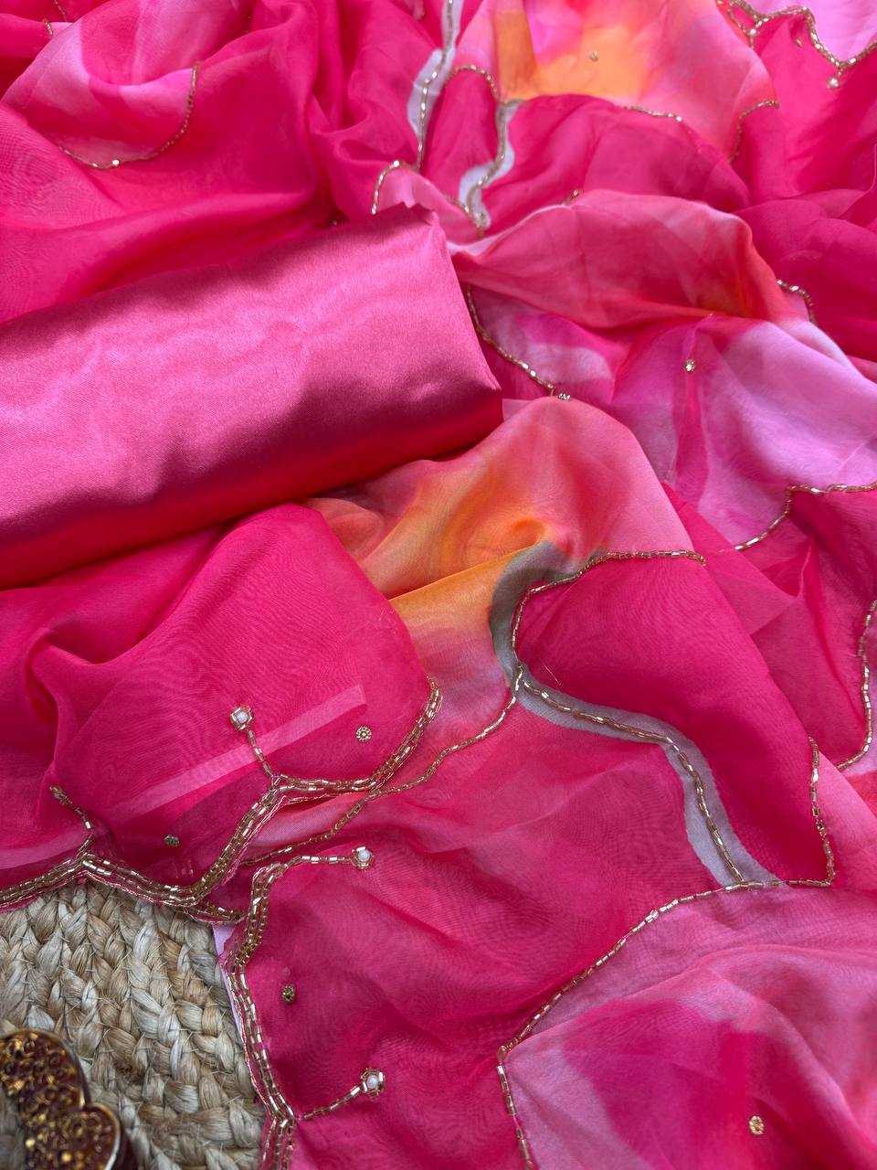 Ynf Tabby Silk Organza KESH151 5474 Sarees Wedding Collections Festive Collections Wholesale Organza Sarees Party Wear Sarees Printed Sarees Manufacturer