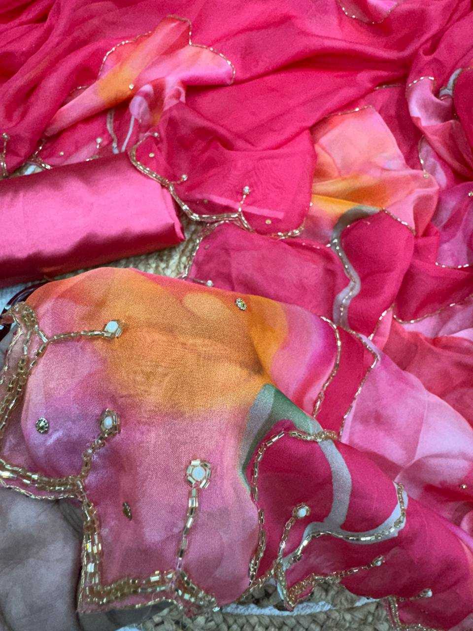 Ynf Tabby Silk Organza KESH151 5474 Sarees Wedding Collections Festive Collections Wholesale Organza Sarees Party Wear Sarees Printed Sarees Manufacturer