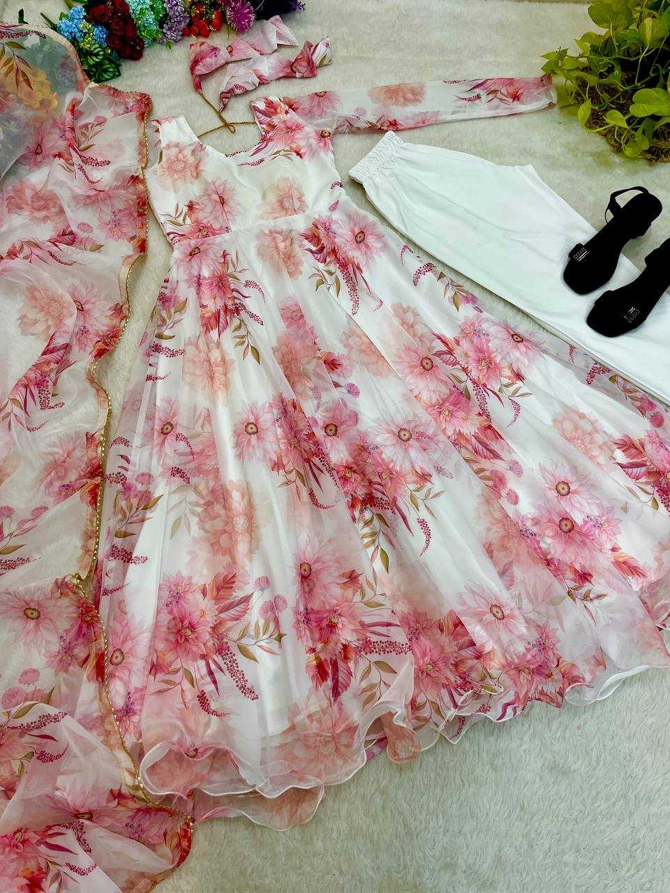Ynf Tabby Silk Organza KESH513 430 Gowns Wholesale Fancy Gowns Party Wear Gowns Designer Gowns Manufacturer