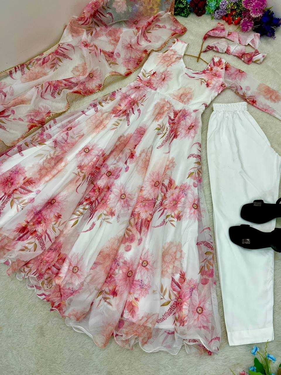 Ynf Tabby Silk Organza KESH513 430 Gowns Wholesale Fancy Gowns Party Wear Gowns Designer Gowns Manufacturer