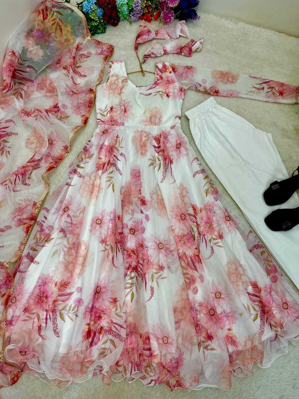 Ynf Tabby Silk Organza KESH513 430 Gowns Wholesale Fancy Gowns Party Wear Gowns Designer Gowns Manufacturer