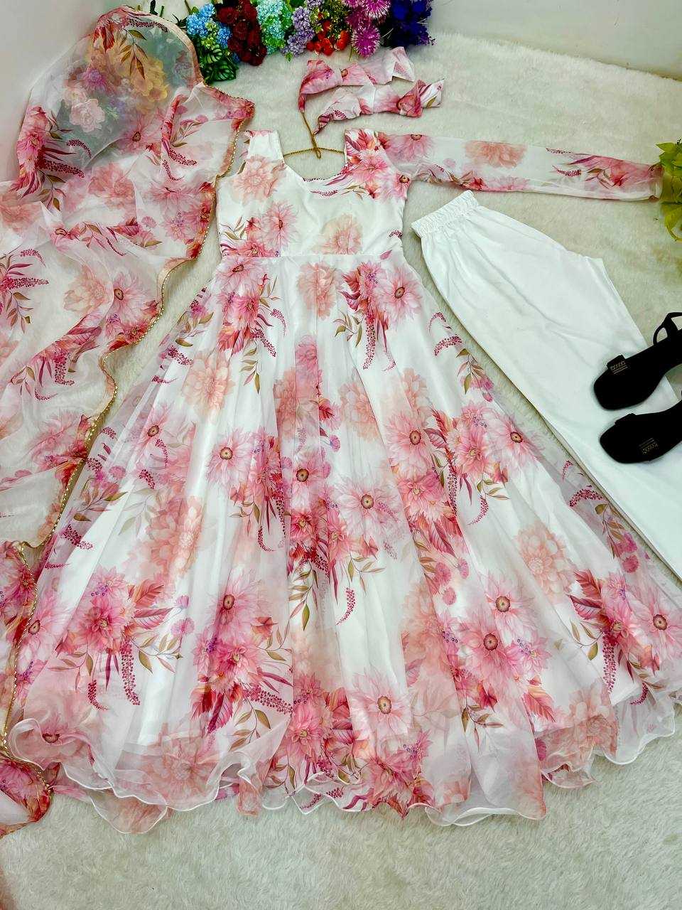 Ynf Tabby Silk Organza KESH513 430 Gowns Wholesale Fancy Gowns Party Wear Gowns Designer Gowns Manufacturer