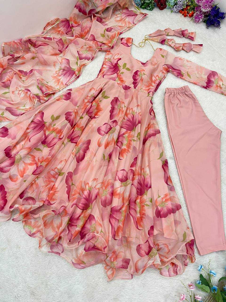 Ynf Tabby Silk Organza KESH513 433 Gowns Wholesale Fancy Gowns Party Gowns Designer Gowns Manufacturer