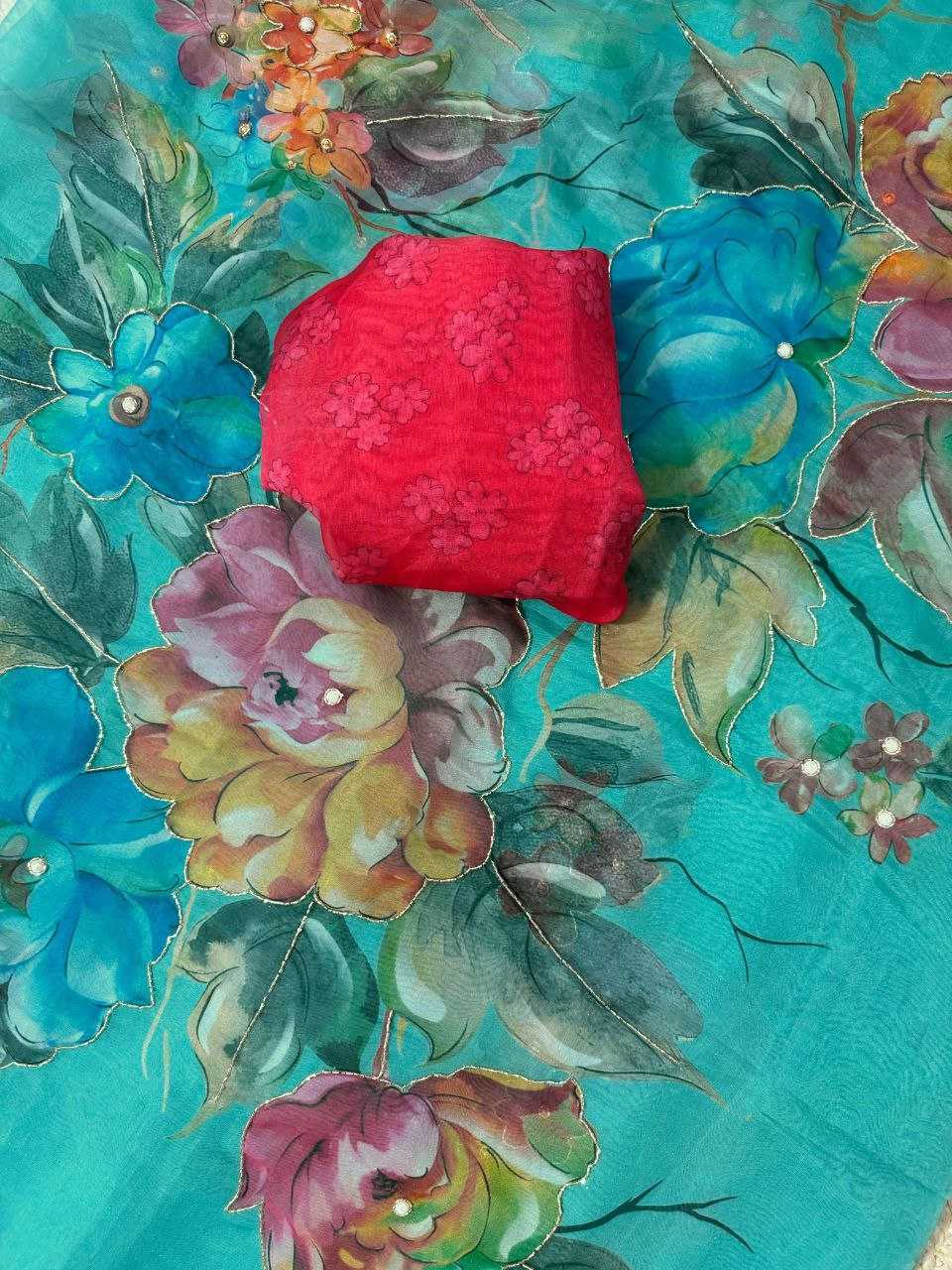 Ynf Tabby Silk Organza KESH518 4343 Sarees Wedding Collections Festive Collections Wholesale Organza Sarees Printed Sarees Sarees With Blouse Manufacturer