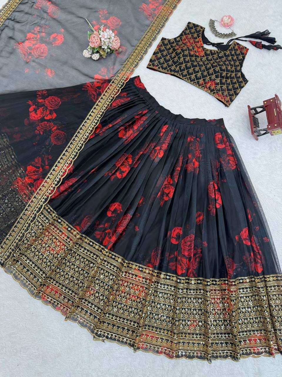 Ynf Tabby Silk RIN162 372 Lehengas Wholesale Fancy Lehenga Printed Lehenga Embroidered Lehenga Manufacturer