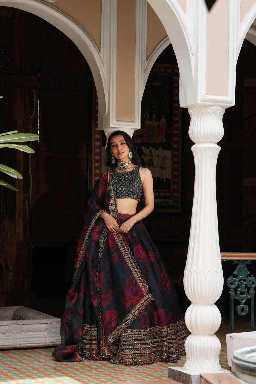 Ynf Tabby Silk RIN162 372 Lehengas Wholesale Fancy Lehenga Printed Lehenga Embroidered Lehenga Manufacturer