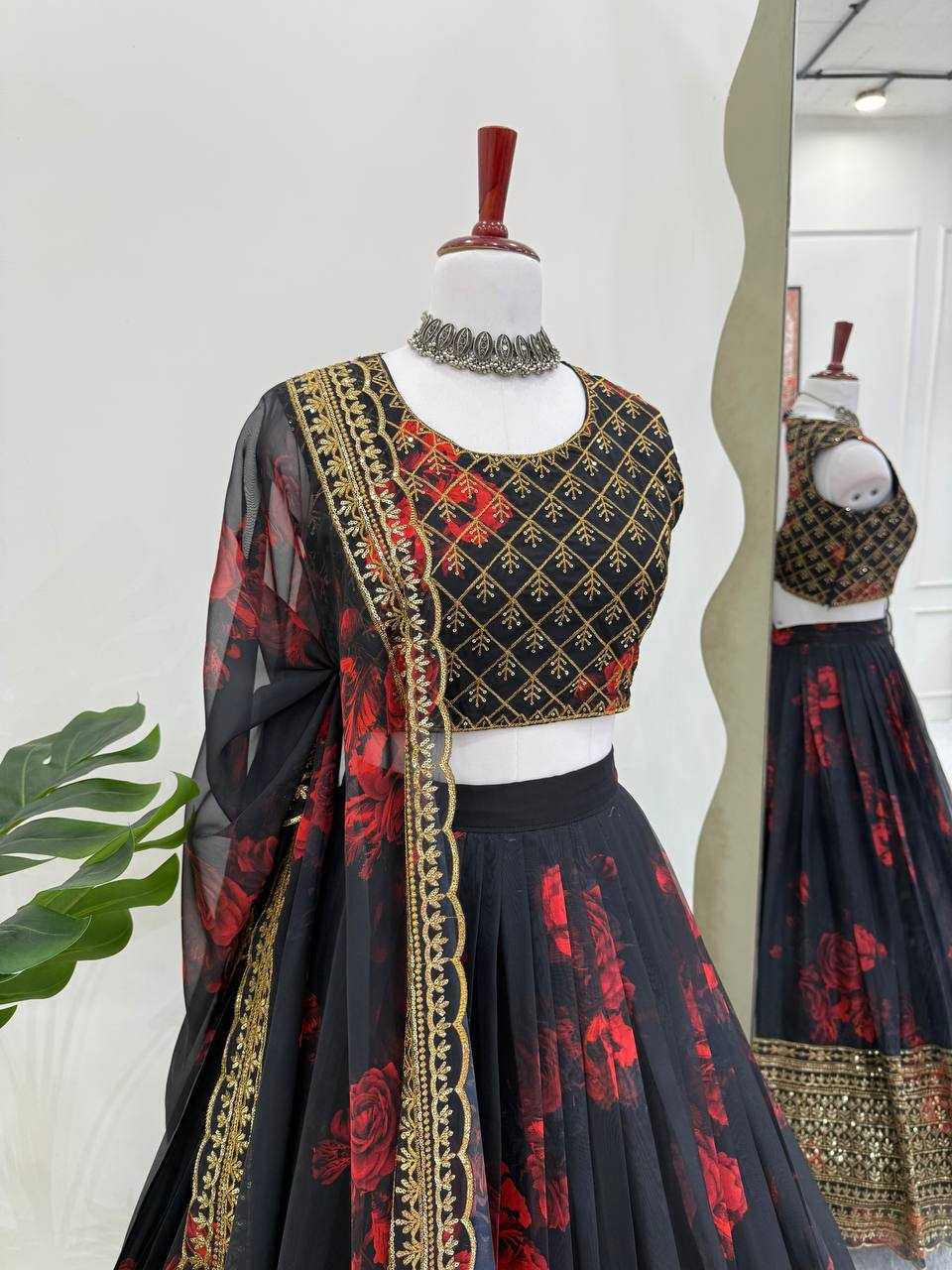 Ynf Tabby Silk RIN162 372 Lehengas Wholesale Fancy Lehenga Printed Lehenga Embroidered Lehenga Manufacturer