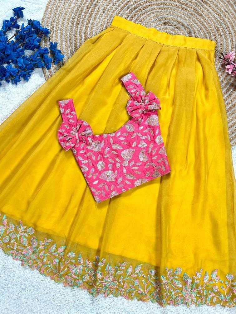 Ynf Tabby Silk RIN235 Stitch Kids Wear Wholesale Kids Lehenga Kids Lehenga Choli Baby Girl Lehenga Manufacturer