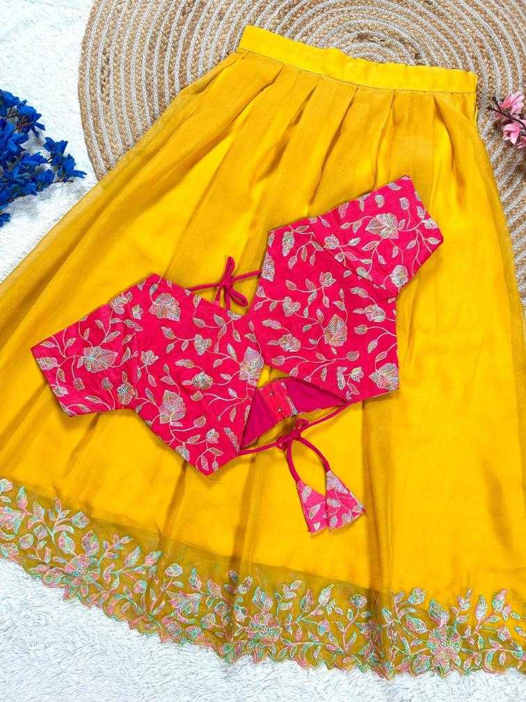 Ynf Tabby Silk RIN235 Stitch Kids Wear Wholesale Kids Lehenga Kids Lehenga Choli Baby Girl Lehenga Manufacturer