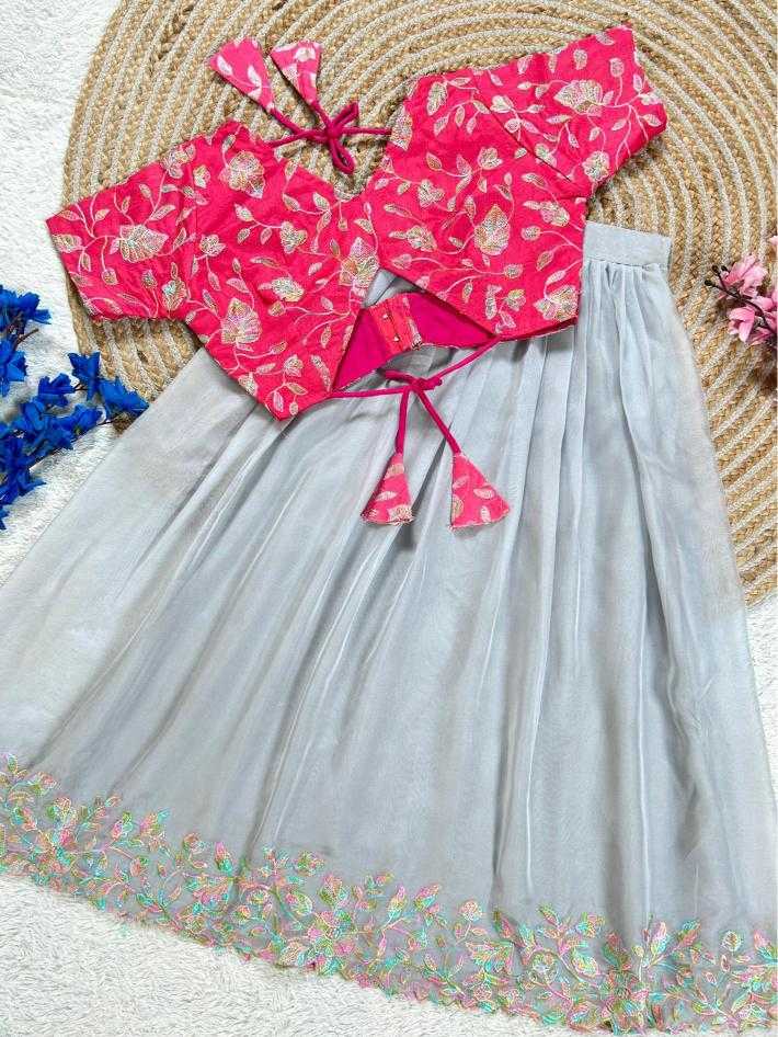 Ynf Tabby Silk RIN235 Stitch Kids Wear Wholesale Kids Lehenga Kids Lehenga Choli Baby Girl Lehenga Manufacturer