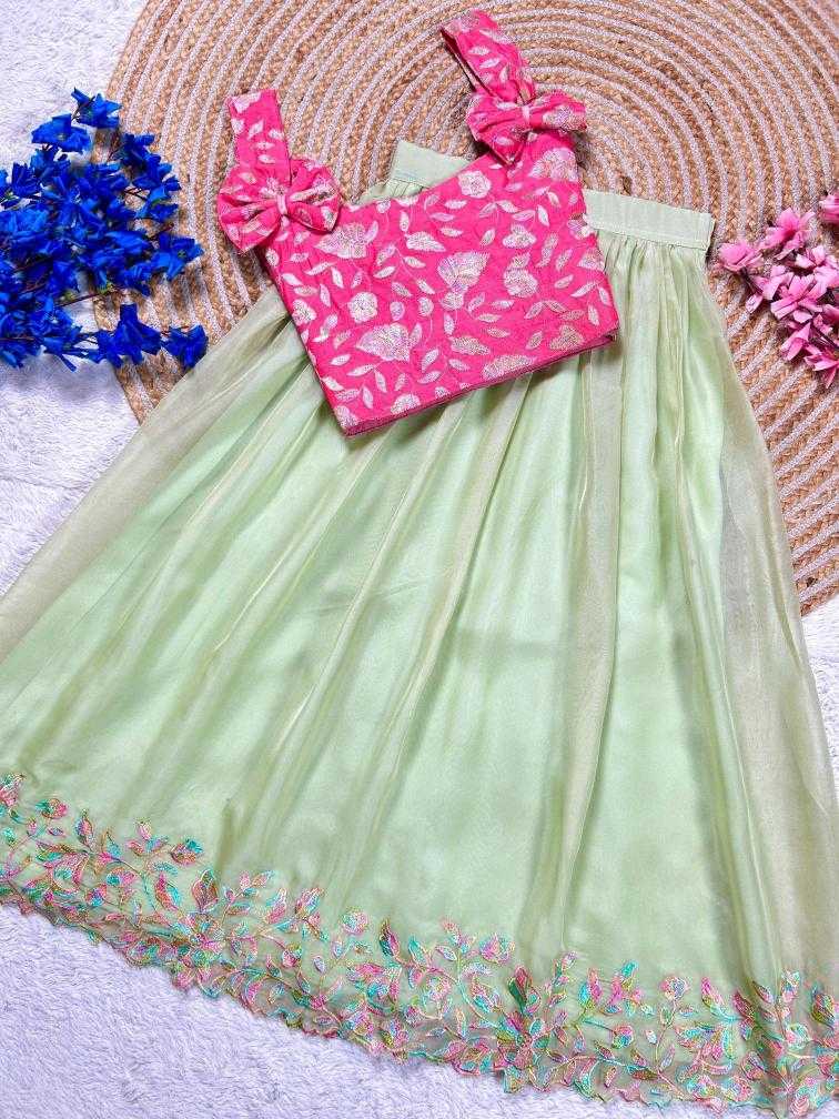 Ynf Tabby Silk RIN235 Stitch Kids Wear Wholesale Kids Lehenga Kids Lehenga Choli Baby Girl Lehenga Manufacturer