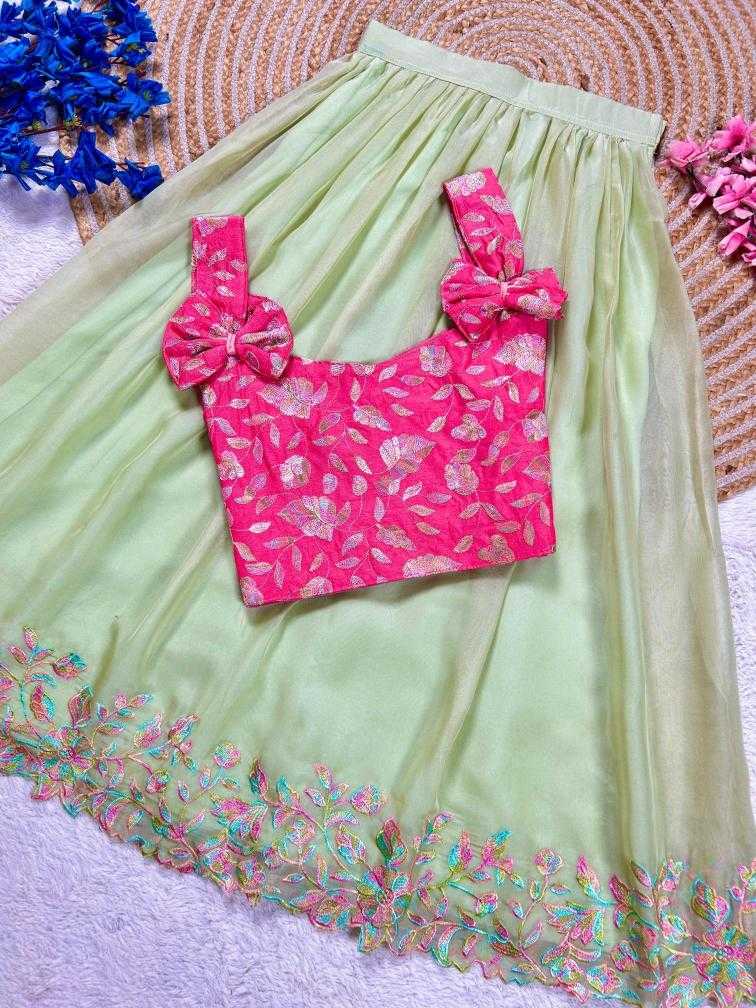 Ynf Tabby Silk RIN235 Stitch Kids Wear Wholesale Kids Lehenga Kids Lehenga Choli Baby Girl Lehenga Manufacturer