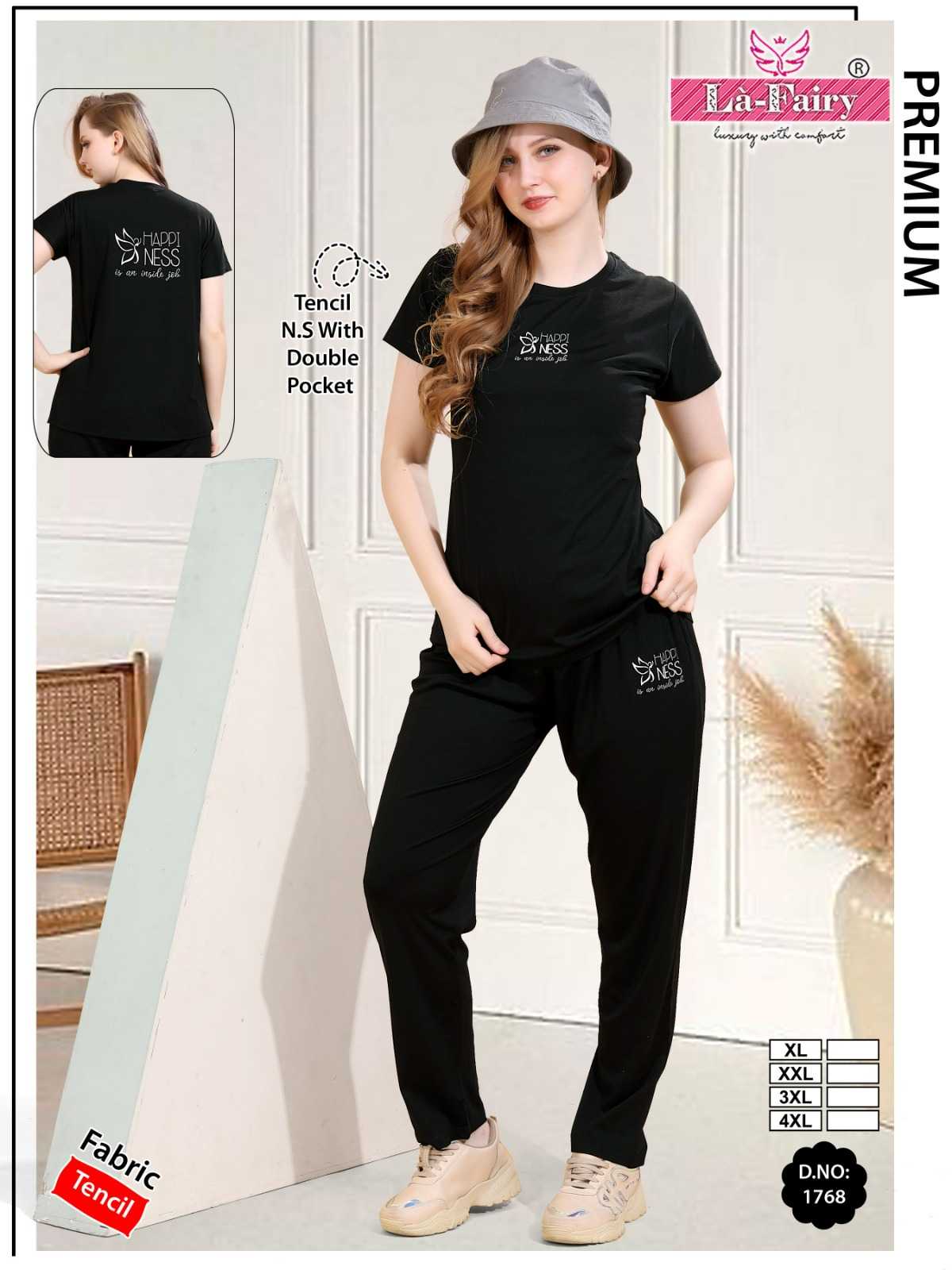 Ynf Tencel RIN190 La-Fairy Setwise Collections Wholesale Night Wear Catalogs Manufacturer