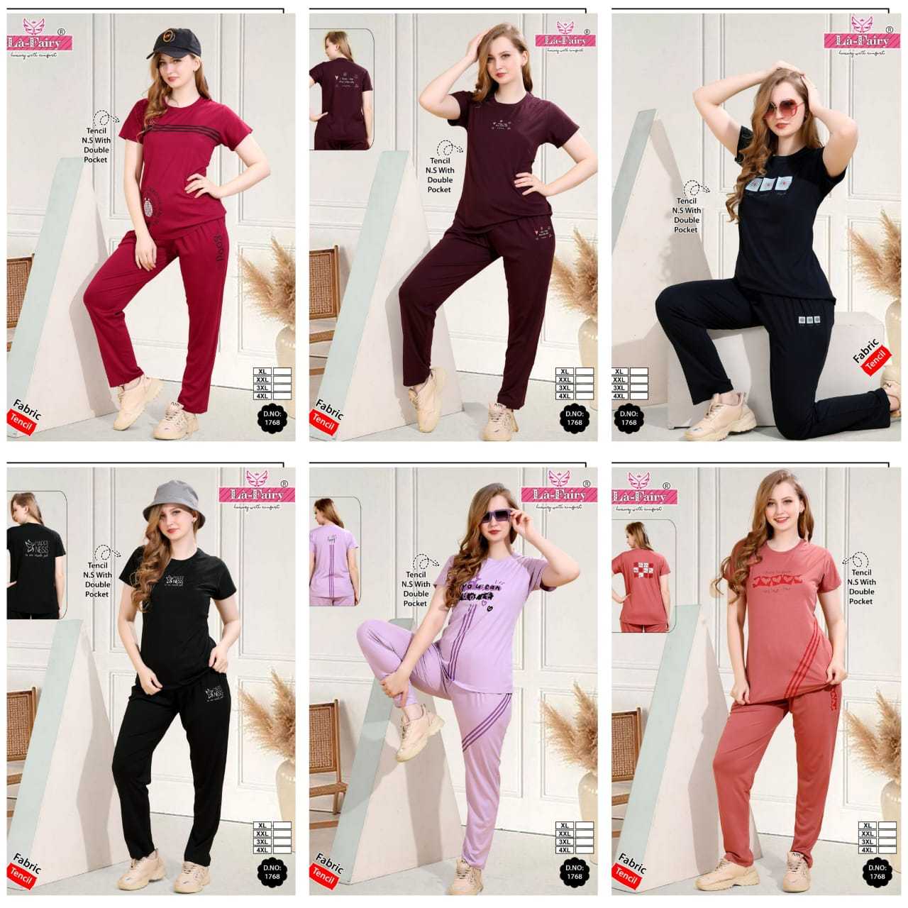 Ynf Tencel RIN190 La-Fairy Setwise Collections Wholesale Night Wear Catalogs Manufacturer