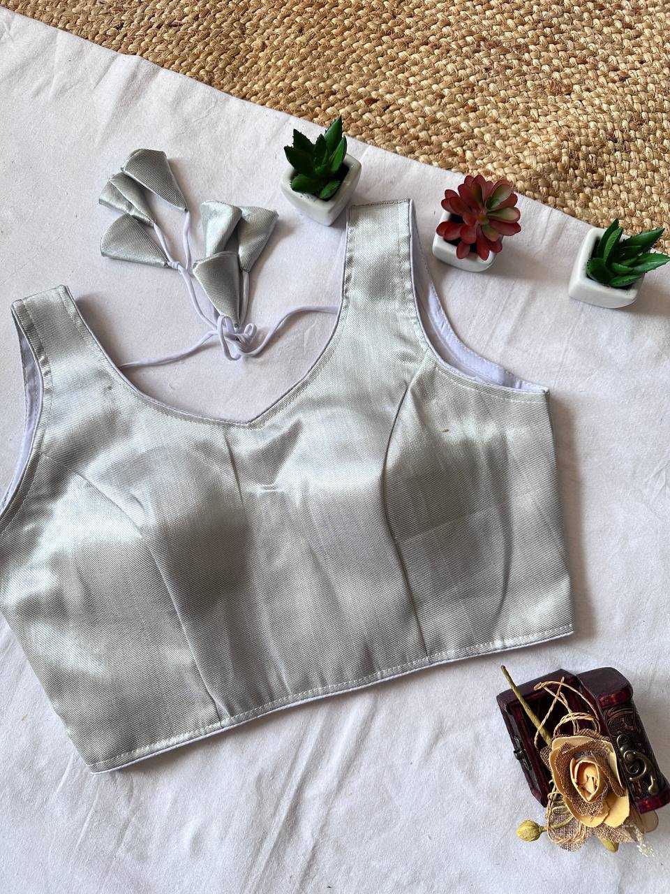 Ynf Tissue KESH437 Denim Readymade Blouses Wholesale Blouse Designer Blouse Party Wear Blouse Manufacturer
