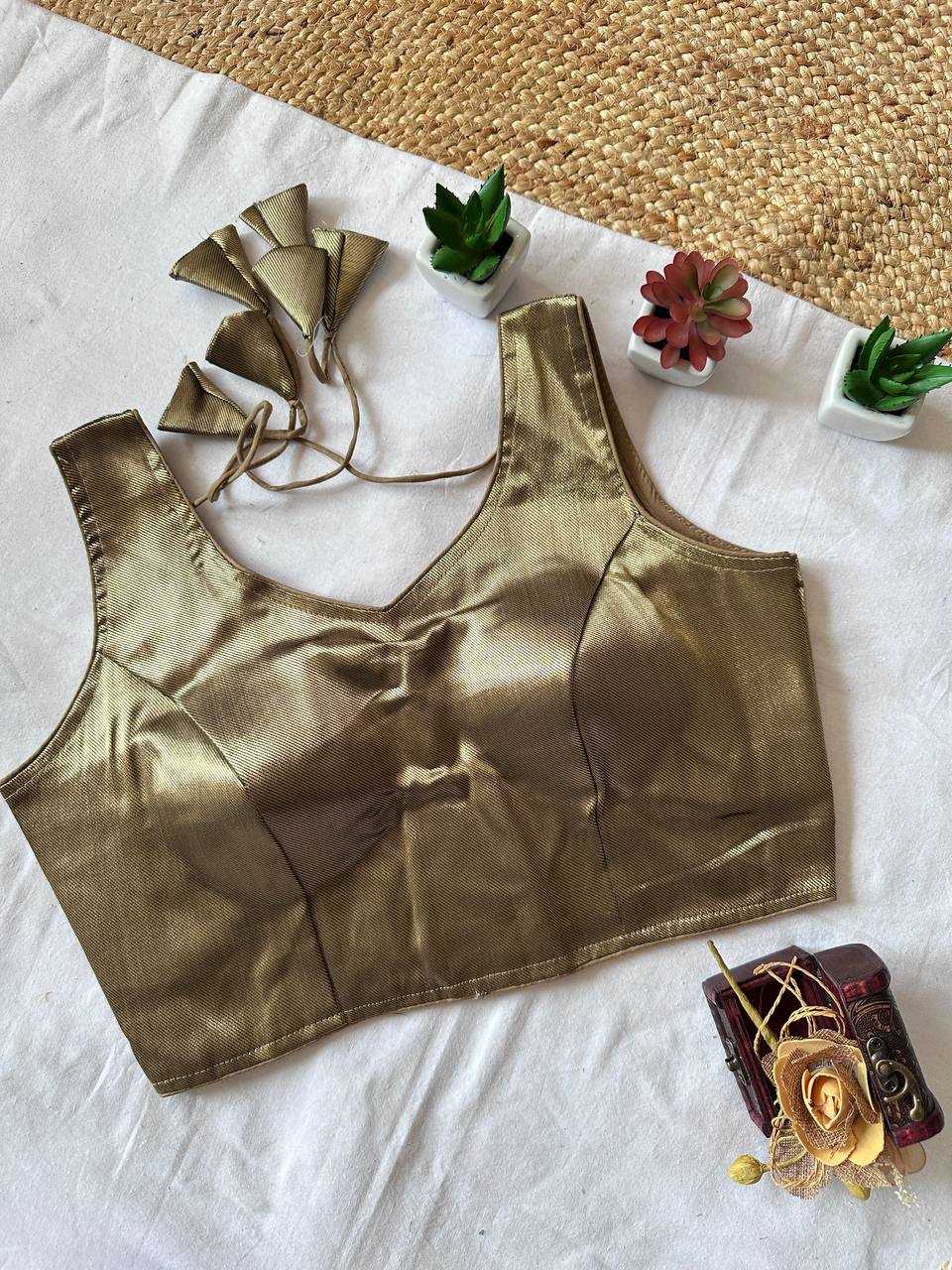 Ynf Tissue KESH437 Denim Readymade Blouses Wholesale Blouse Designer Blouse Party Wear Blouse Manufacturer