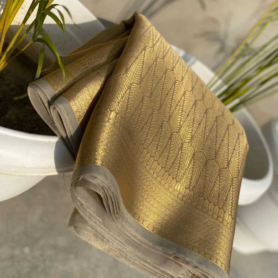 Ynf Tissue KESH525 TISSUE BROCADE Sarees Wedding Collections Wholesale Zari Border Sarees Sangeet Outfits Manufacturer